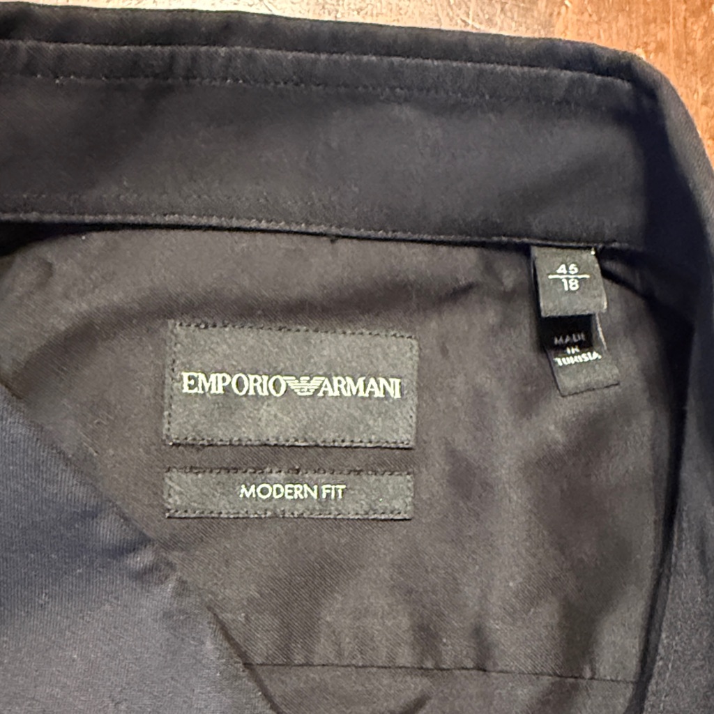 Emporio Armani Charcoal Dress Shirt